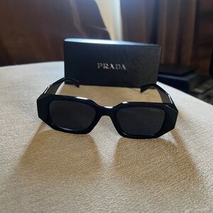 Prada Geometric Black Sunglasses